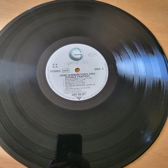 JOHN LENNON Yoko Ono Double Fantasy LP 1980 GEF 99131 Stereo Shrink Wrap LP3 - Picture 7 of 12